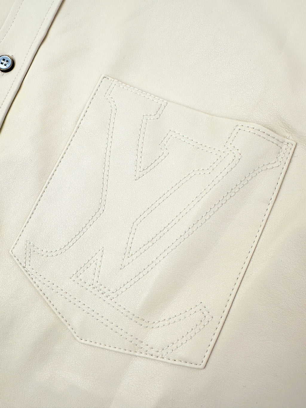 2026 New Model LY Logo Embroidered Single-Button Leather Jacket (AA663-B80)