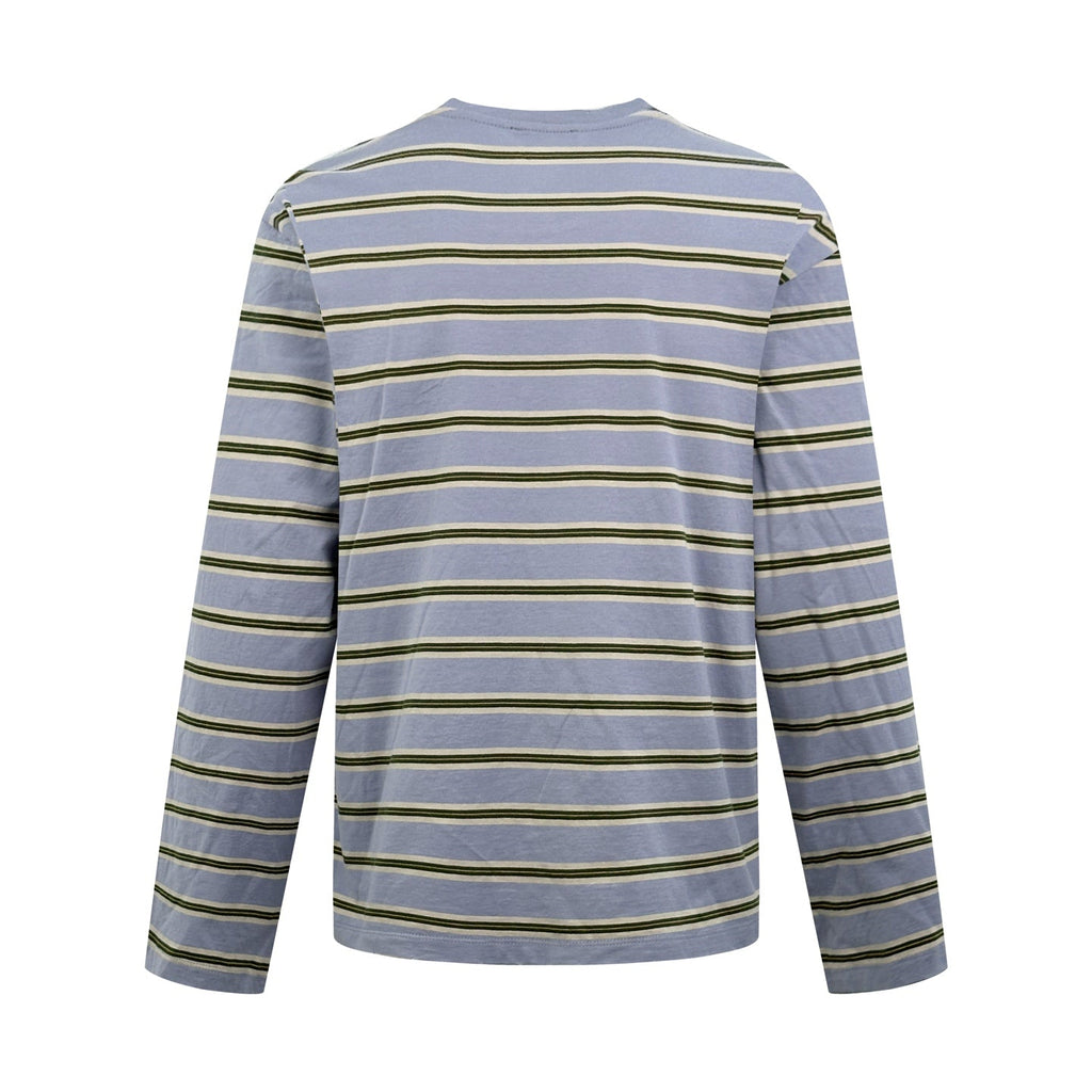 2026 New Model Triangle Brand Embroidered Striped Long-Sleeve Shirt (CC7006-A70)