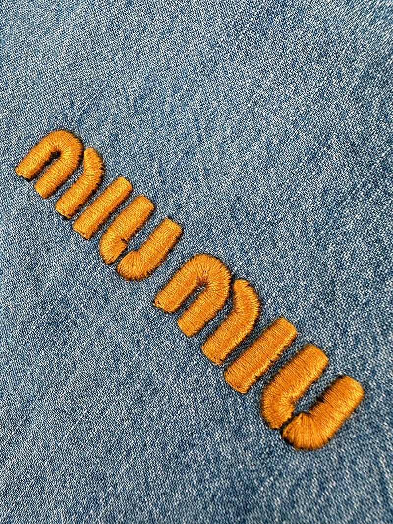 2026 New MM Embroidered Logo Denim Jacket (BB894-B65)