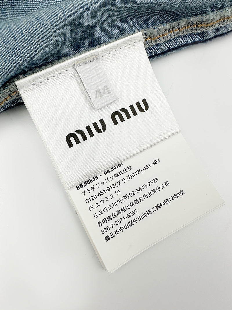 2026 New MM Embroidered Logo Denim Jacket (BB894-B65)