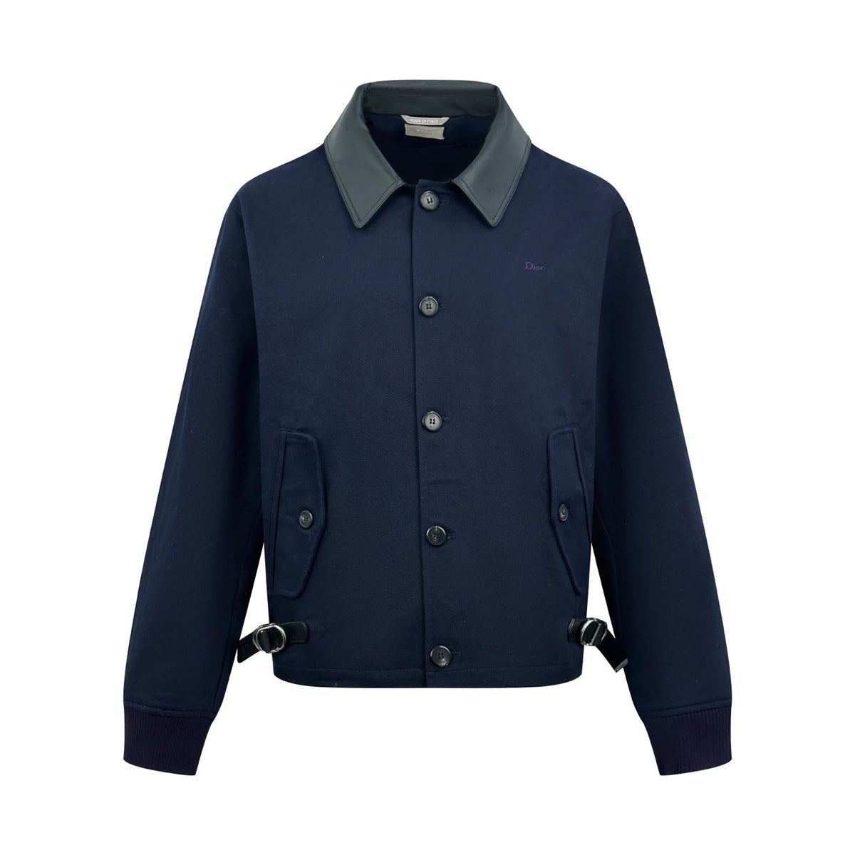 2026 New Model CD Embroidered Snapback Leather Collar Jacket (AA665-C10)
