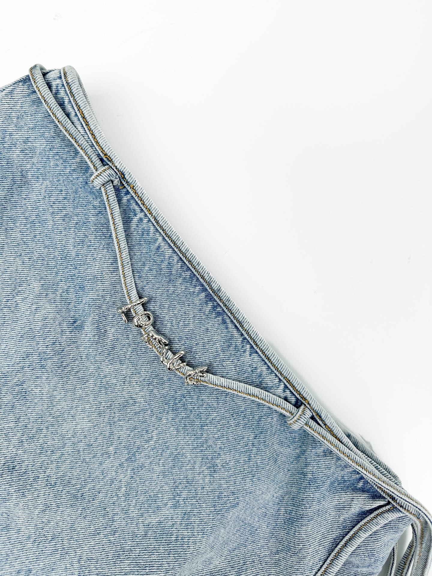 2026 Women's Way Letter Metal Denim Short Skirt (FF792)