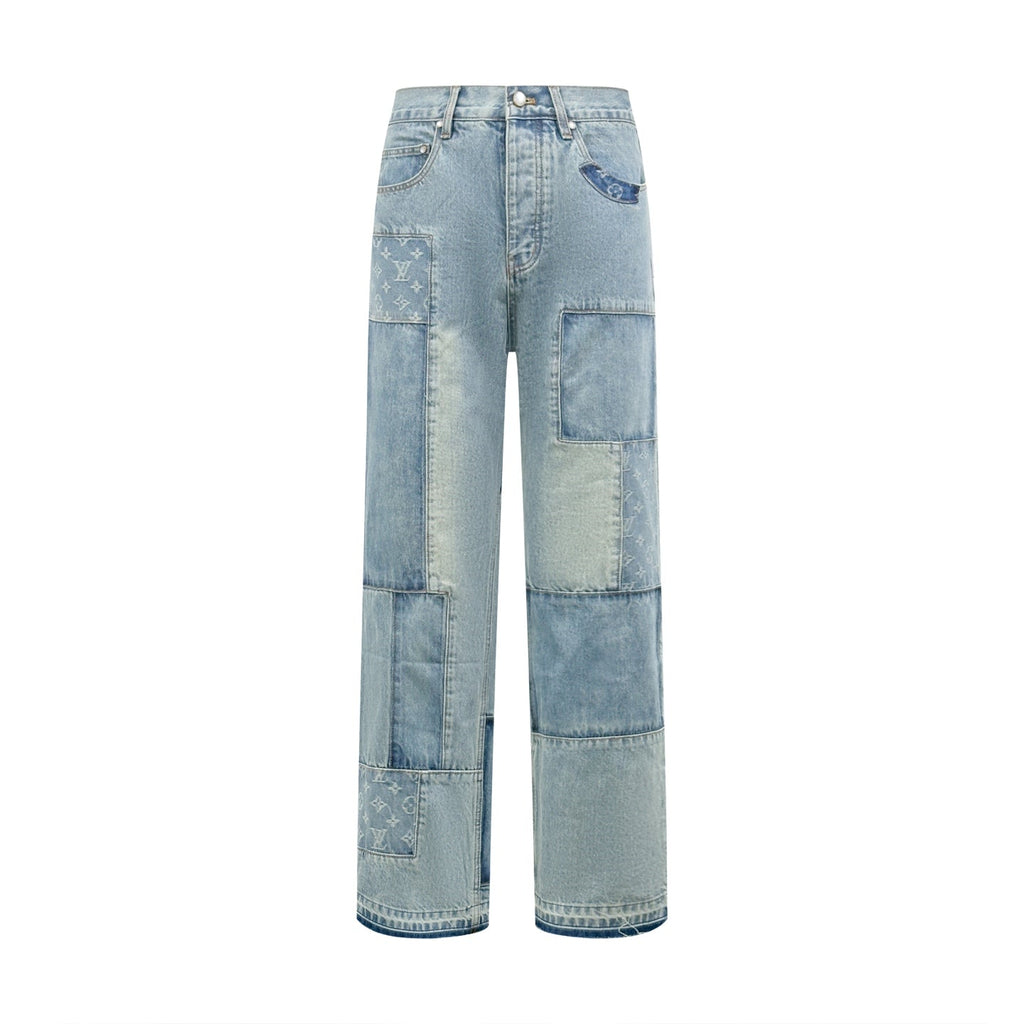 2026 new model LY logo patchwork jeans (BB885-C15)