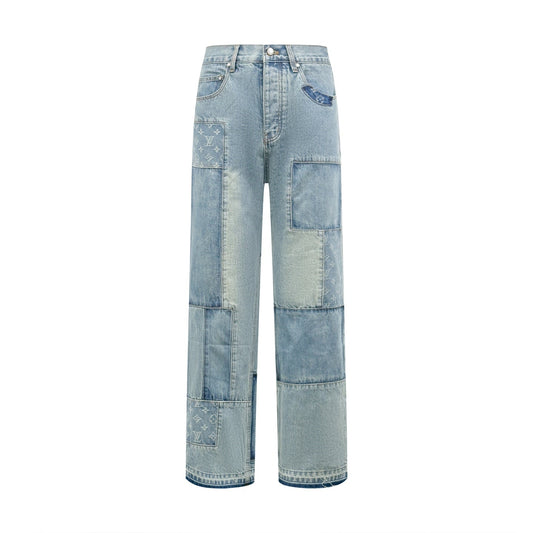 2026 new model LY logo patchwork jeans (BB885-C15)