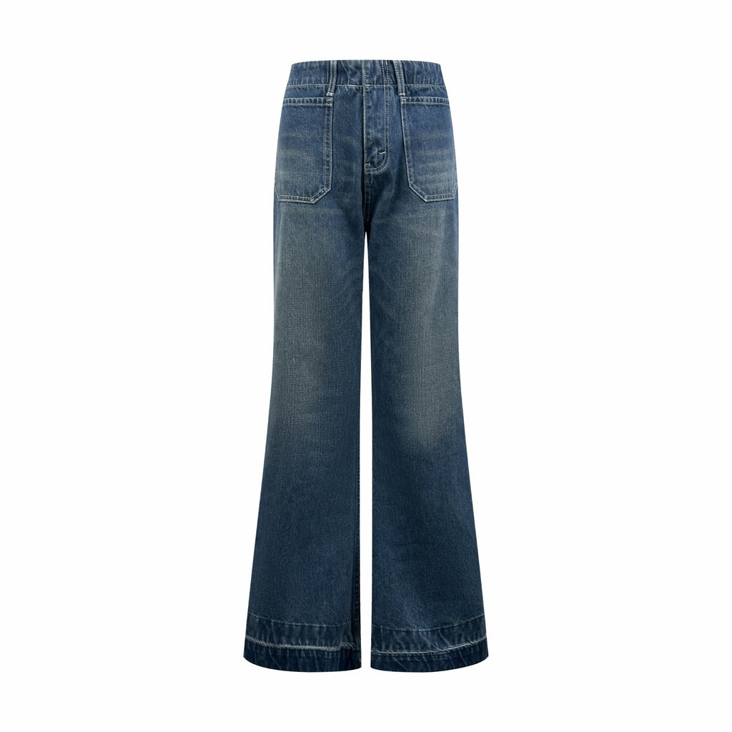 2026 Women's Ce Logo Flared Denim Jeans (EE427)