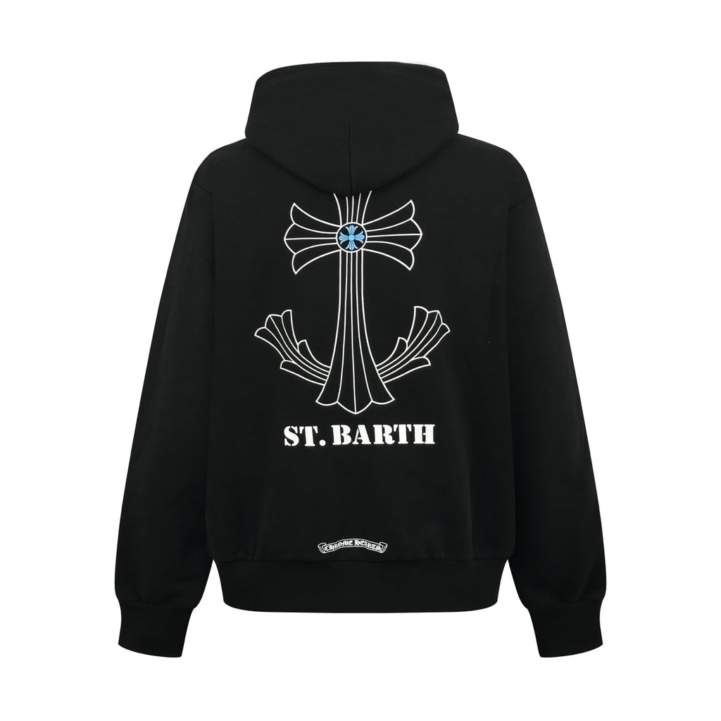 2026 New Model CH Cross-Design Printed Hooded Sweatshirt (AA676-B10)