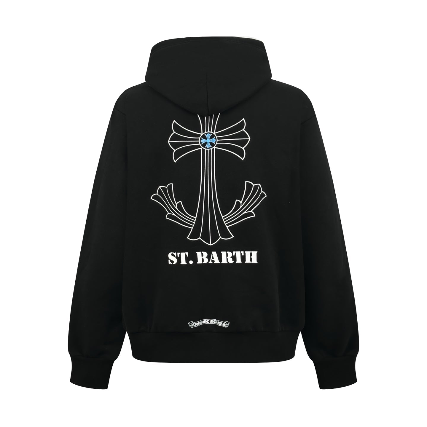 2026 New Model CH Cross-Design Printed Hooded Sweatshirt (AA676-B10)