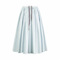 2026 Women's Triangle Brand Triangle Pattern Pleated Long Dress (FF770)