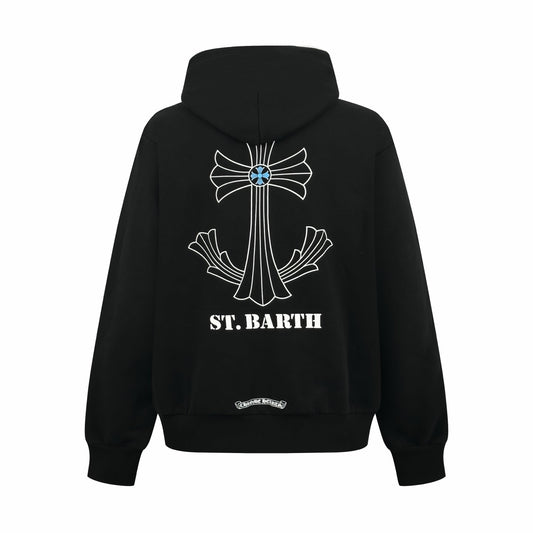 2026 Women's CH Cross-Design Printed Hooded Sweatshirt (DD158)