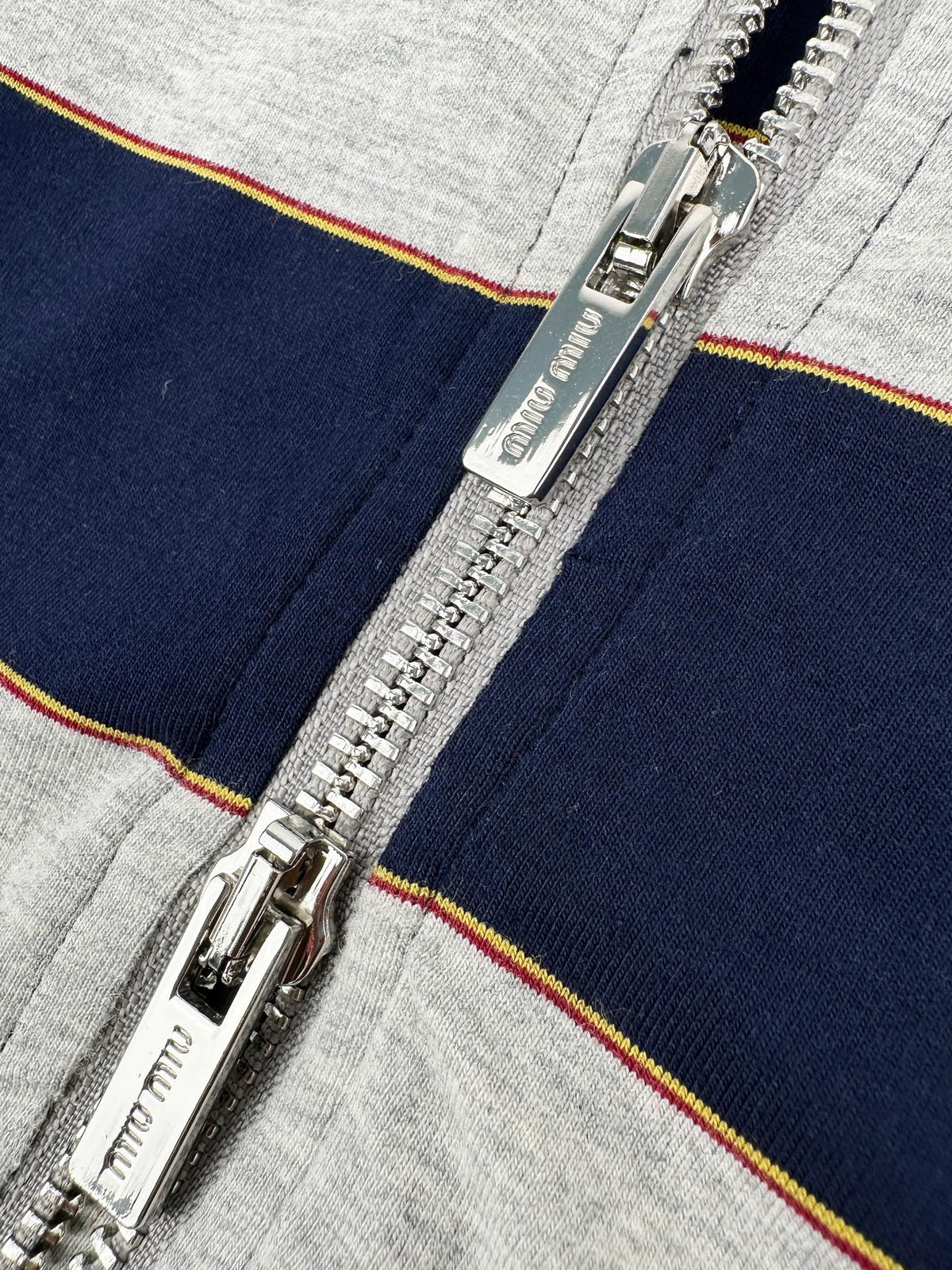 2026 Women's MM Logo Striped Hooded Coat (DD155)