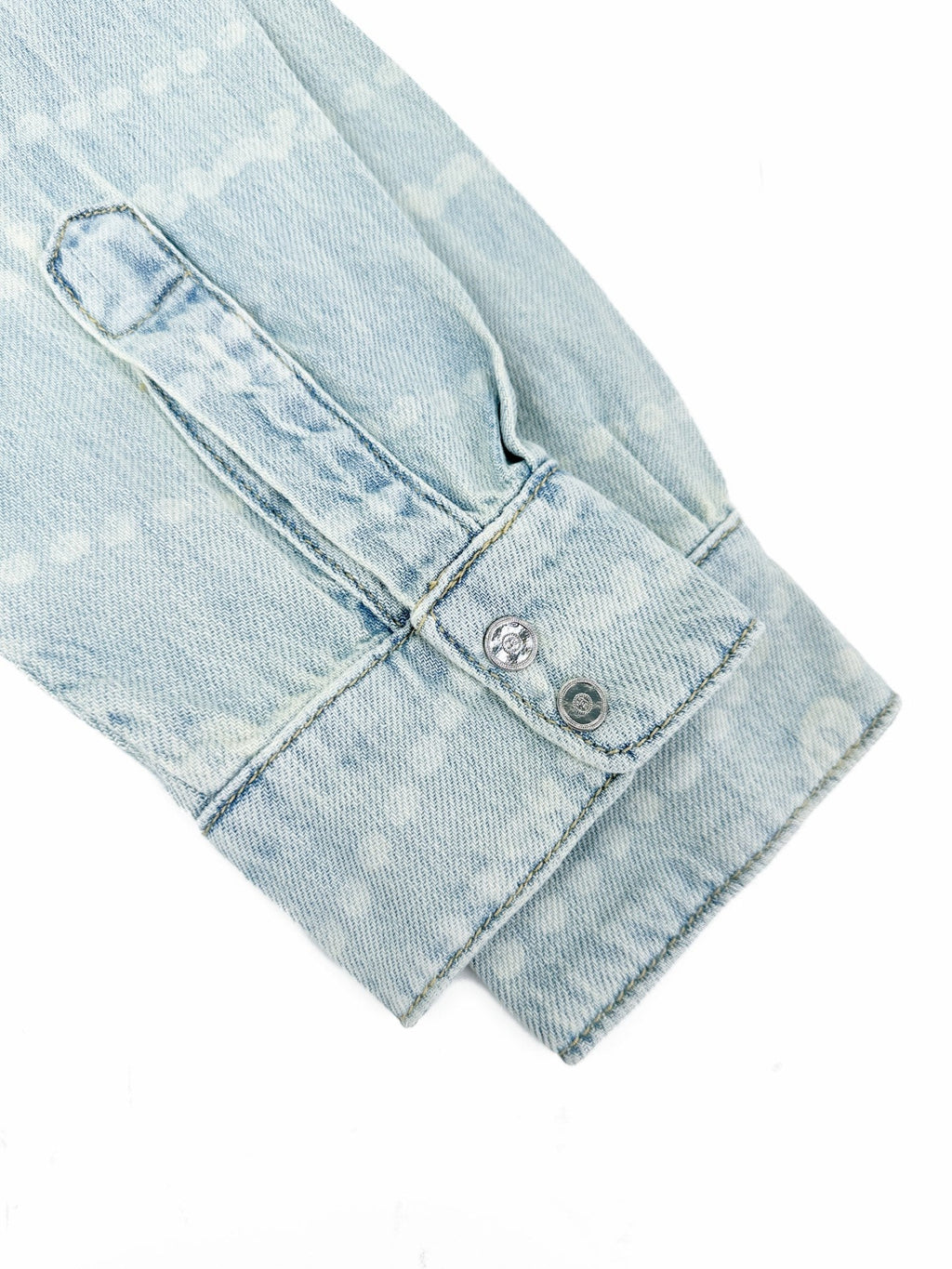 2026 Women's CC Logo Washed Denim Pearl Shirt (FF805)