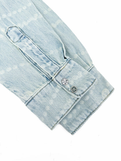 2026 Women's CC Logo Washed Denim Pearl Shirt (FF805)