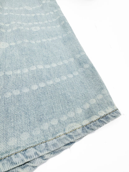 2026 Women's CC Logo Washed Denim Pearl Shirt (FF805)