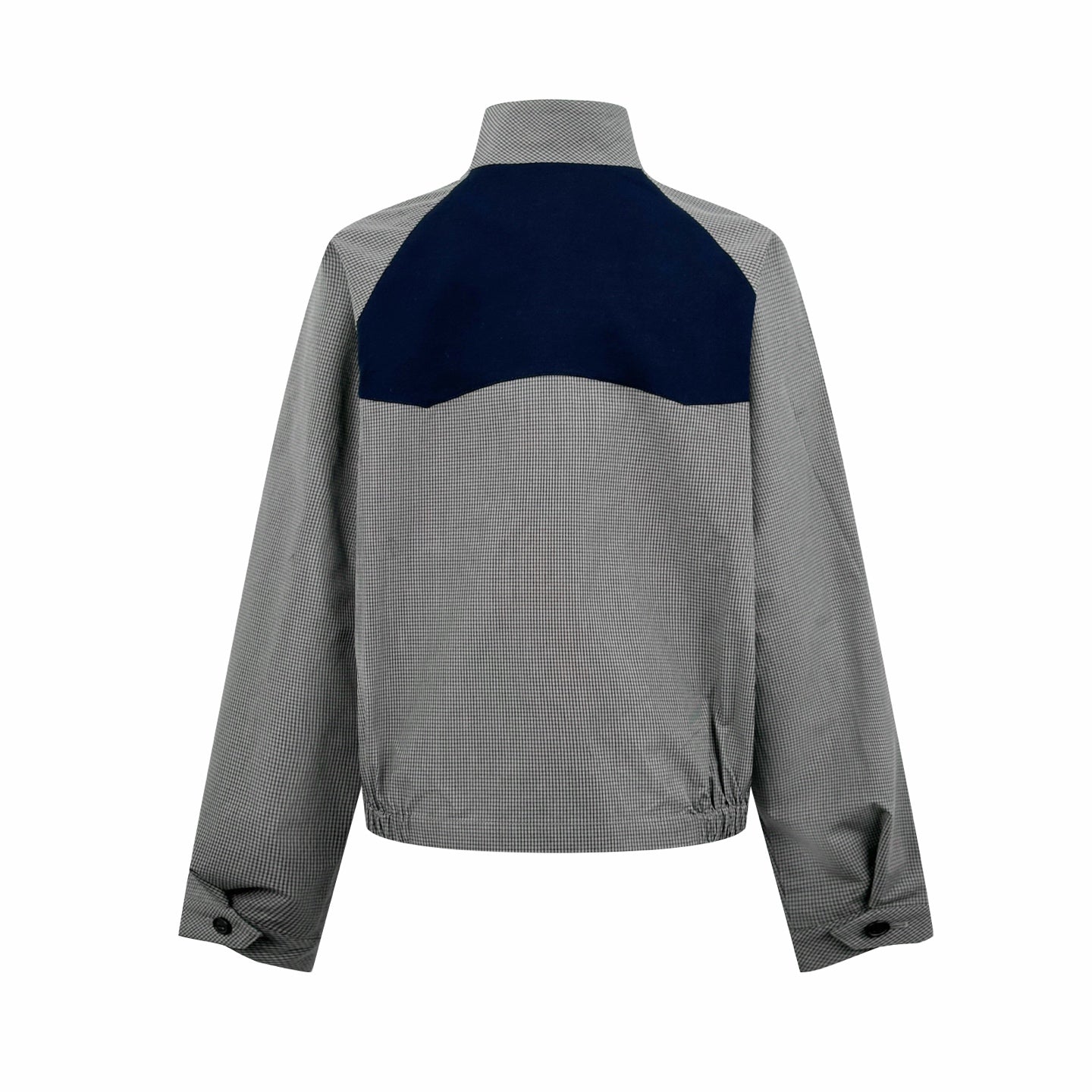 2026 Women's MM Logo Check Pattern Zip-Up Coat (FF797)