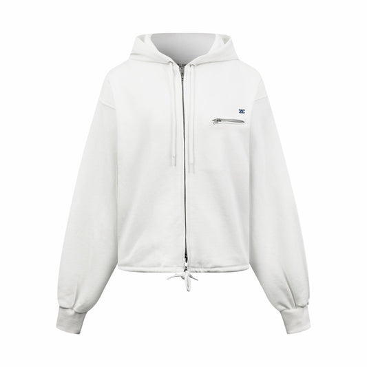 2026 Women's Ce Logo Embroidered Zipper Coat (FF795)