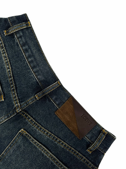 2026 Women's Way Leather Asymmetric Jeans (DD178)
