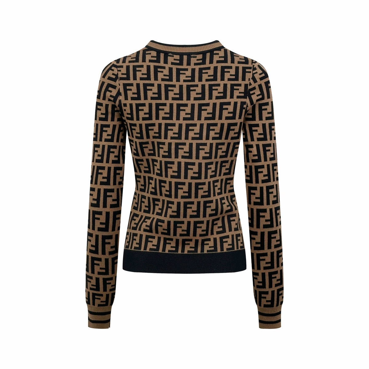 2026 Women's FF Full-Print Round-neck Sweater (DD170)