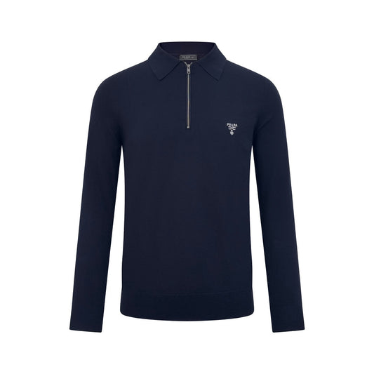 2026 New Model Triangle Brand Embroidered Zipper Long-Sleeved Polo Shirt (25317-B20)