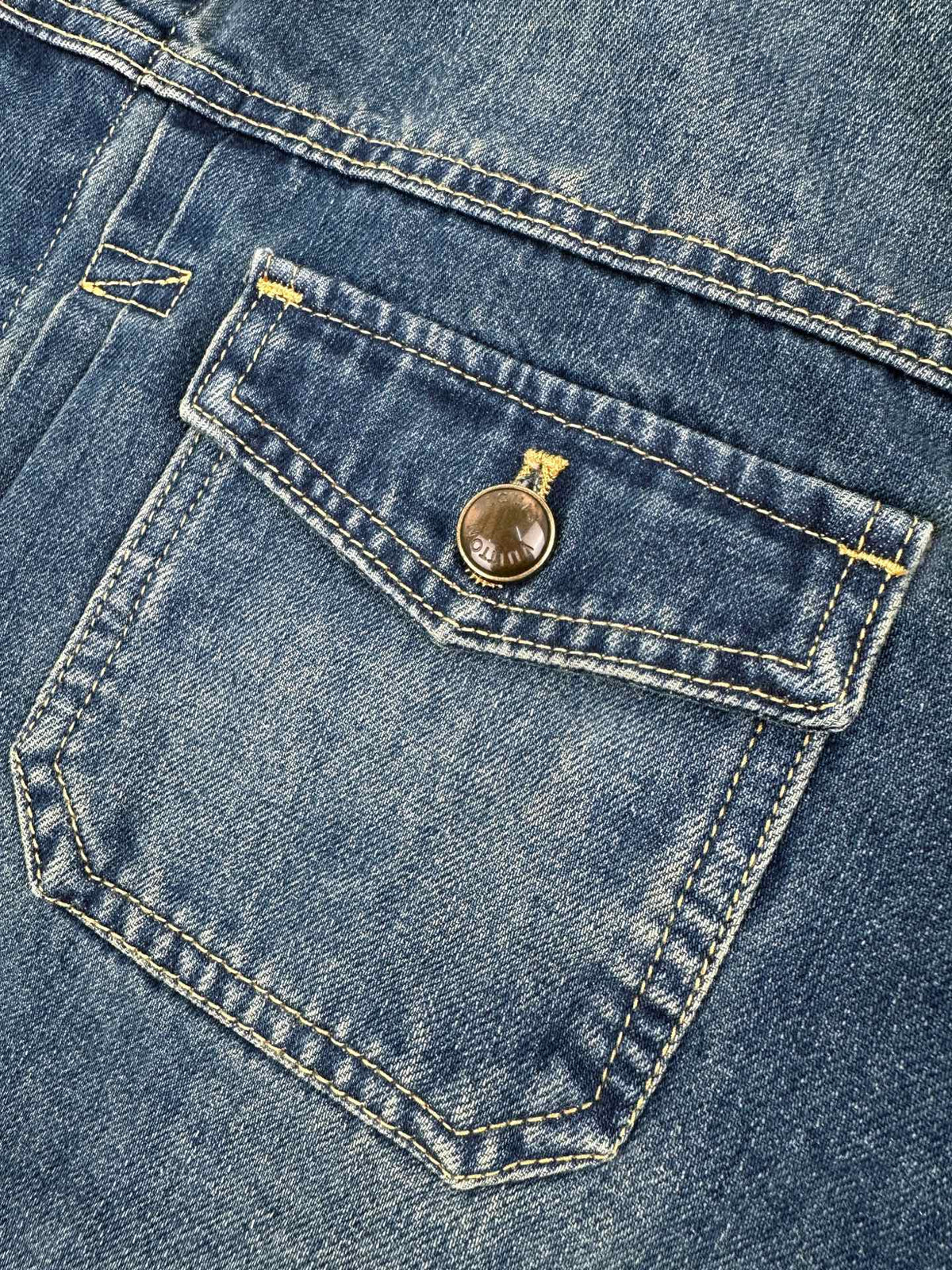 2026 New Model LY Leather Detail Denim Jacket (BB872-C25)
