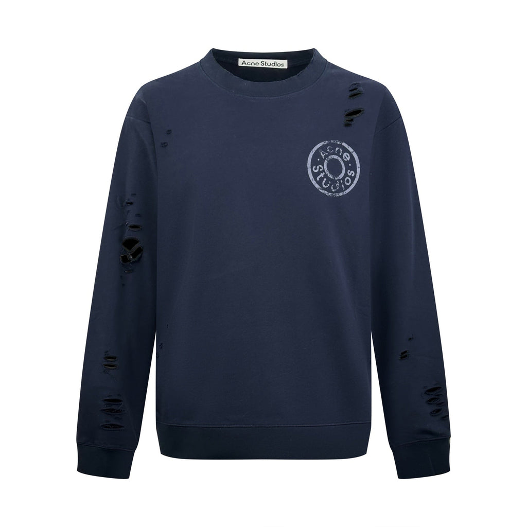 2026 New Model Acn Hole-Embossed Vintage Logo Sweatshirt (AA695-A90)