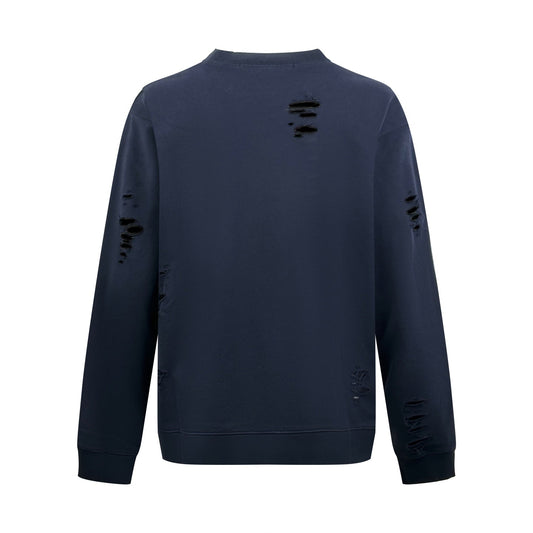 2026 New Model Acn Hole-Embossed Vintage Logo Sweatshirt (AA695-A90)