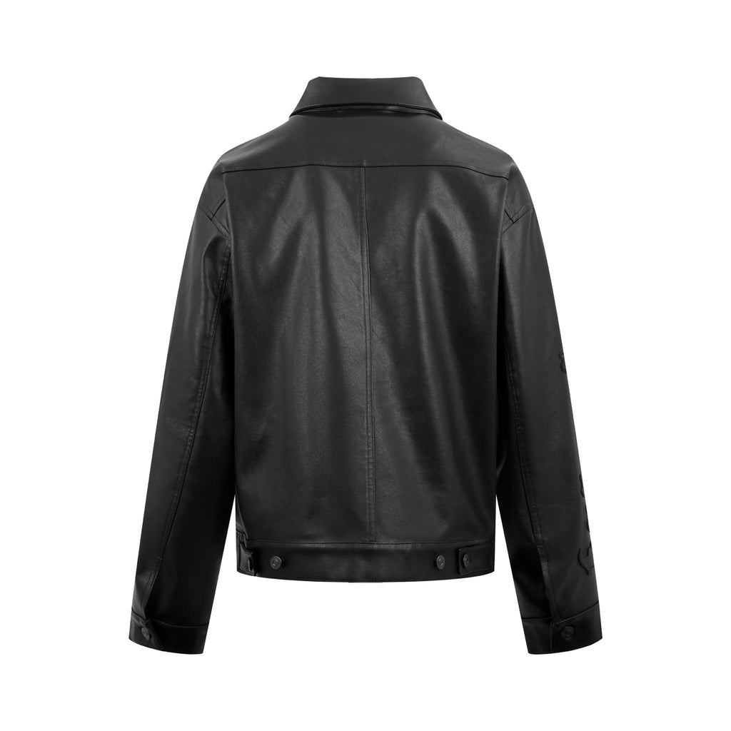 2026 New Model Balen Embroidered Leather Jacket (AA660-C40)