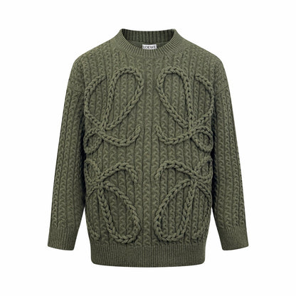 2026 New Style Way Twisted Knit Sweater (25387-B70)