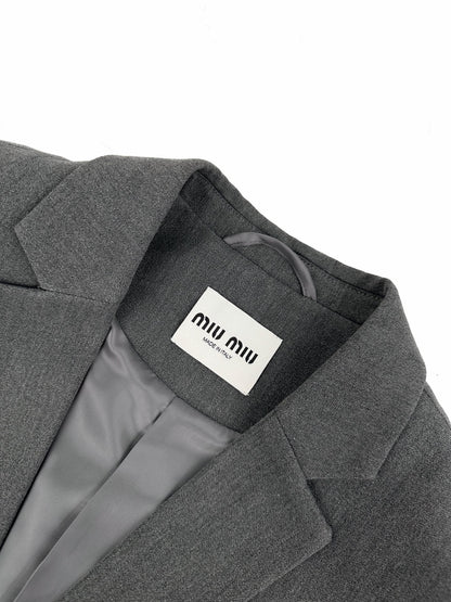 2026 Women's MM Logo Single-Piece Wool Suit (EE430)