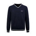 2026 New Model LY Embroidered Twisted Knit V-Neck Sweater (AA675-B25)