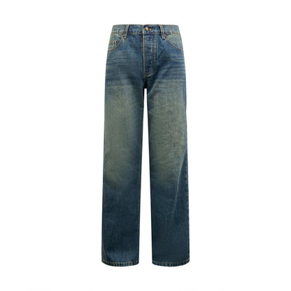 2026 New Model LY Leather Detail Pockets Denim Jeans (BB4018-B80)