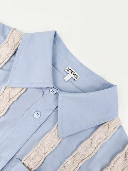 2026 Women's Way Embroidered Wool Blend Shirt (DD115)