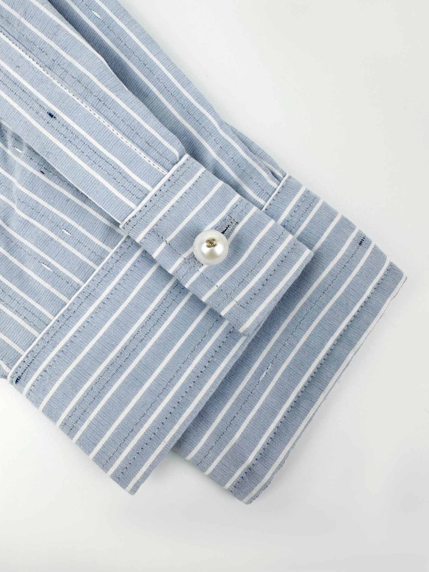 2026 Women's CC Double C Embroidered Striped Shirt (FF804)