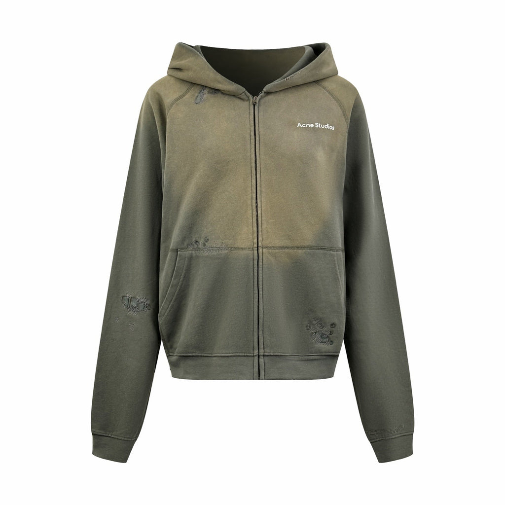 2026 Women's Acn Printed Weathered Logo Hooded Coat (FF782)