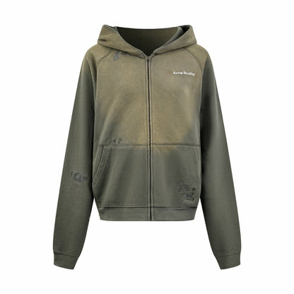2026 Women's Acn Printed Weathered Logo Hooded Coat (FF782)