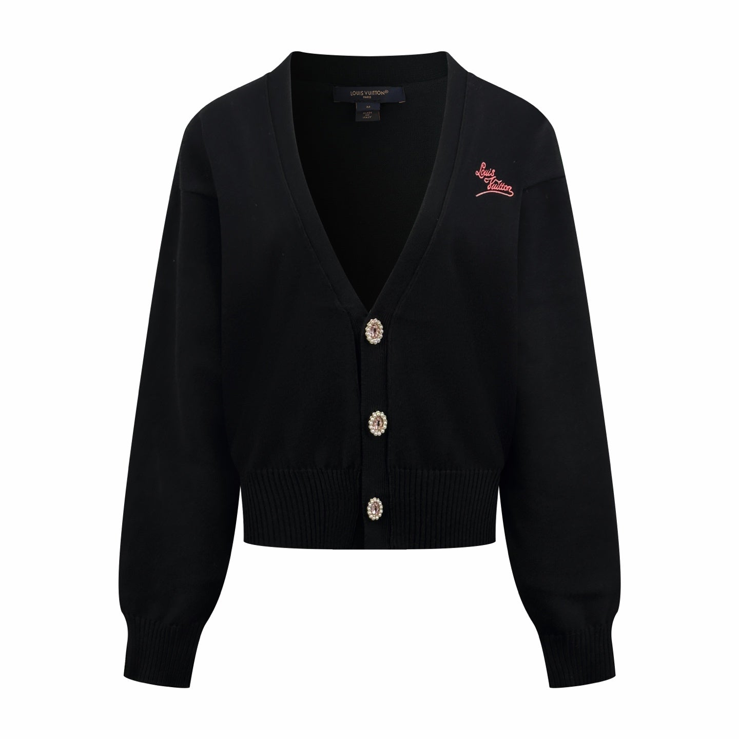 2026 Women's LY Embroidered Gemstone Cardigan Sweater (DD156)