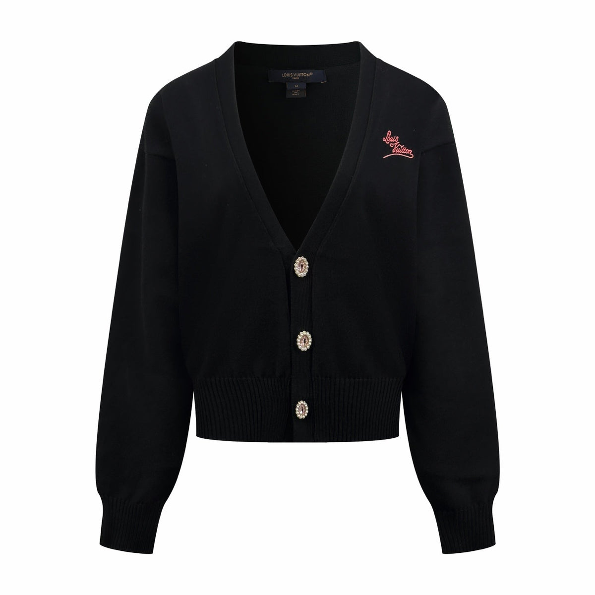 2026 Women's LY Embroidered Gemstone Cardigan Sweater (DD156)