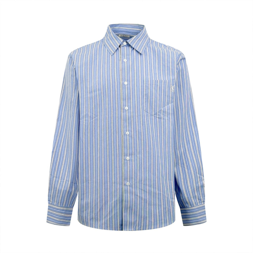 2026 New Edition Saint L Logo Embroidered Striped Shirt (BB4004-B35)