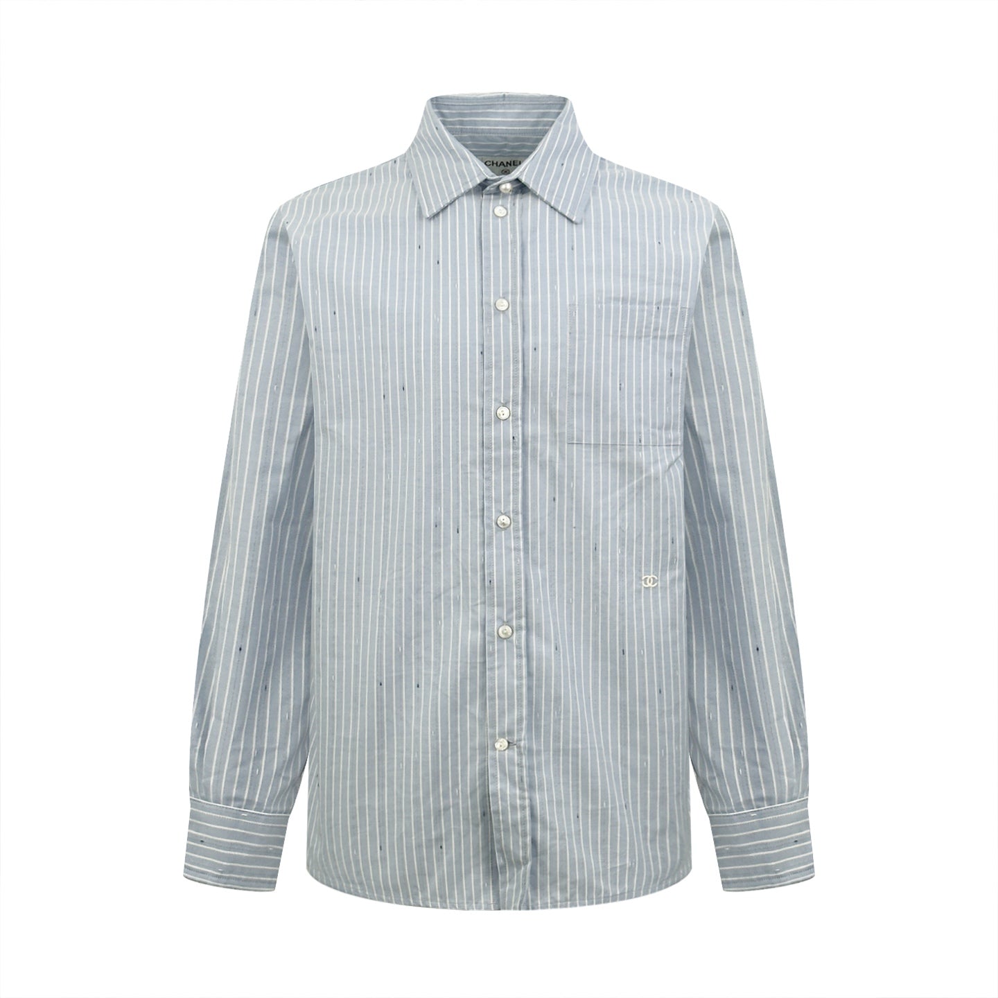 2026 New Model CC Double-C Embroidered Stripes Shirt (CC7008-B55)