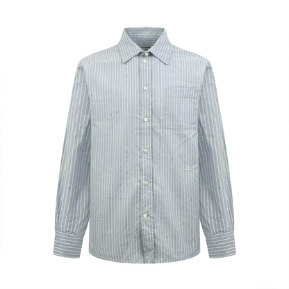 2026 New Model CC Double-C Embroidered Stripes Shirt (CC7008-B55)
