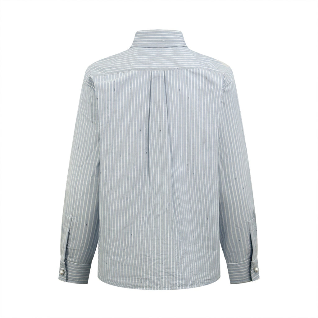 2026 New Model CC Double-C Embroidered Stripes Shirt (CC7008-B55)