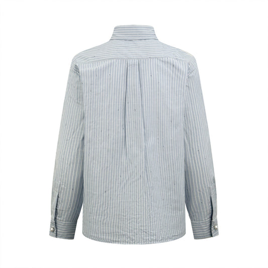 2026 New Model CC Double-C Embroidered Stripes Shirt (CC7008-B55)