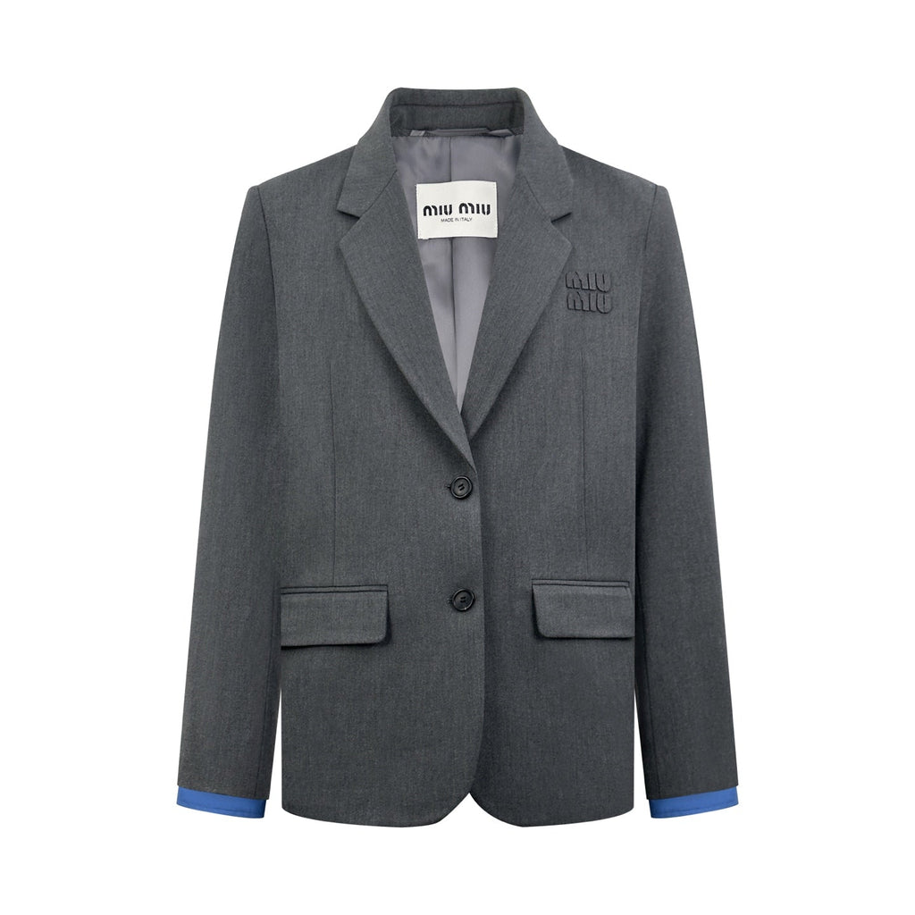 2026 New Model MM Logo Single Button Wool Suit (BB892-D40)